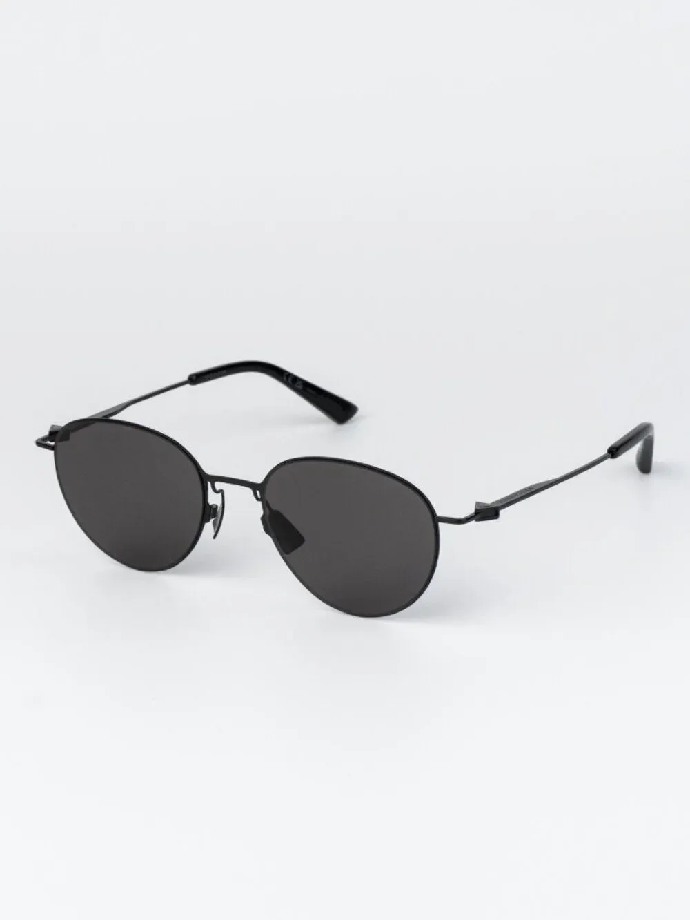 Bottega Veneta Men Sunglasses Black Grey Round BV1268S 001 NEW AUTHENTIC
